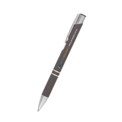 Stylo-bille métal et gomme