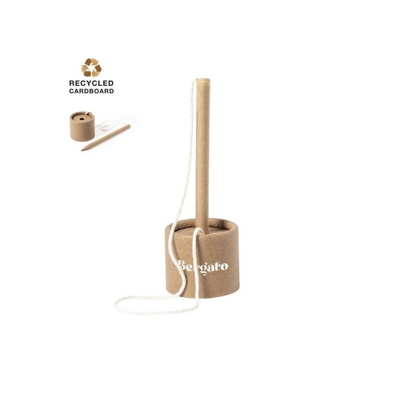 Stylo avec support en carton recyclé