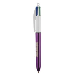 Stylo 4 couleurs corps Shiny de Bic