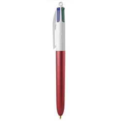 Stylo Bic 4 couleurs corps glacé
