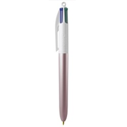 Stylo Bic 4 couleurs corps glacé