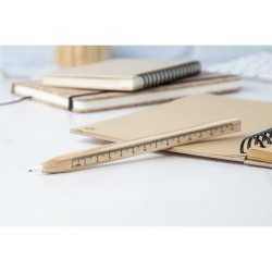 Stylo en bois avec règle