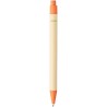 Stylo bille en carton recyclé et plastique de maïs