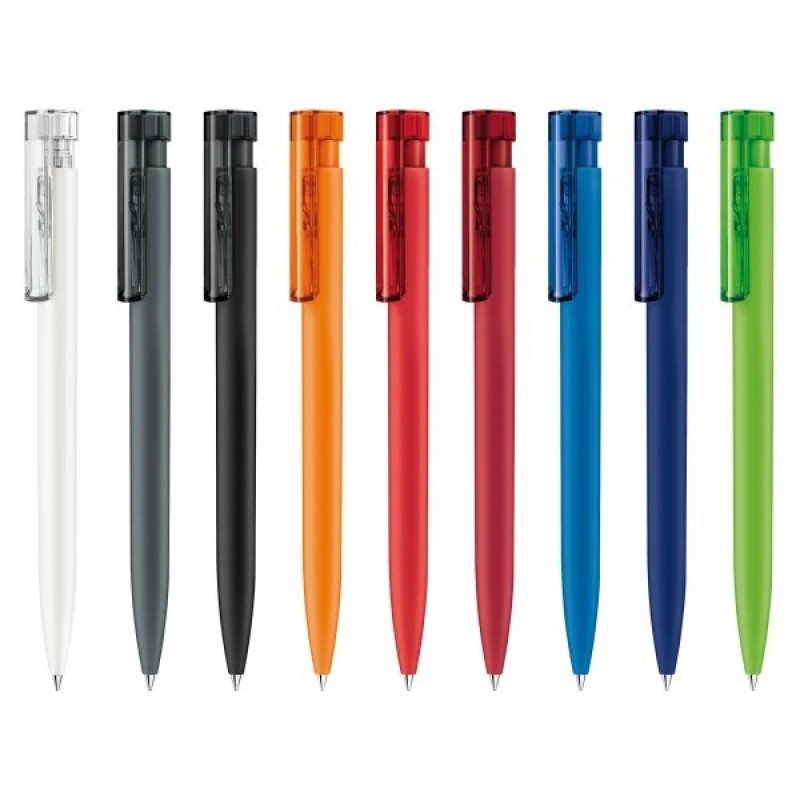 Stylo à bille rétractable soft touch