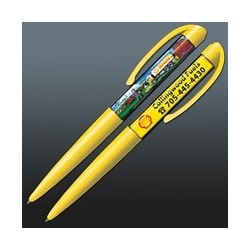 Stylo avec insert flottant dans un liquide