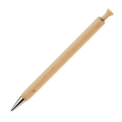 Stylo en bois et clip brillant