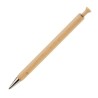 Stylo en bois et clip brillant