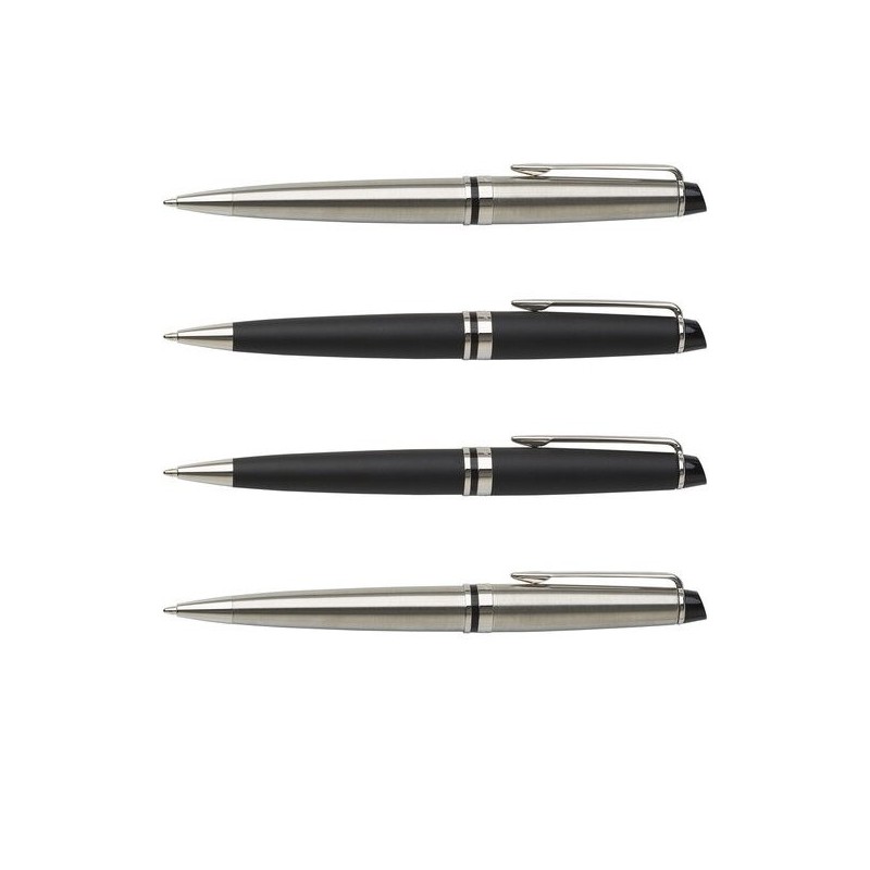 Stylo bille Waterman Expert en acier inoxydable