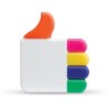 Surligneur en forme de 'like/j'aime'