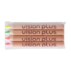 SACHET 4 SURLIGNEURS NAT 8,7cm