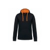 Sweat-shirt à capuche contrasté