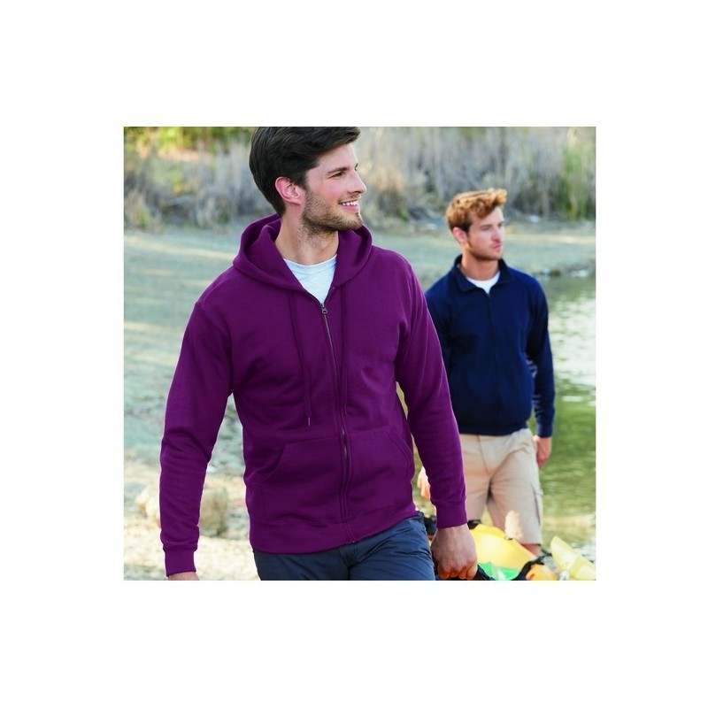 Sweat à capuche zippé classique