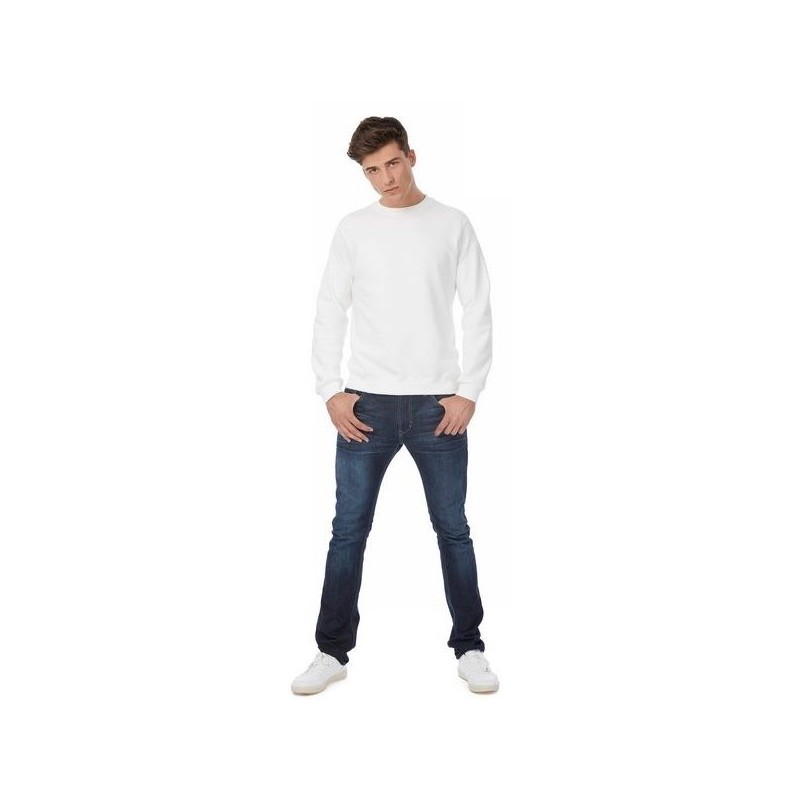 Sweat-shirt mixte col rond