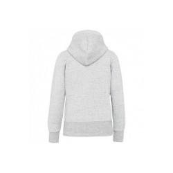 Sweat-shirt vintage zippé à capuche femme