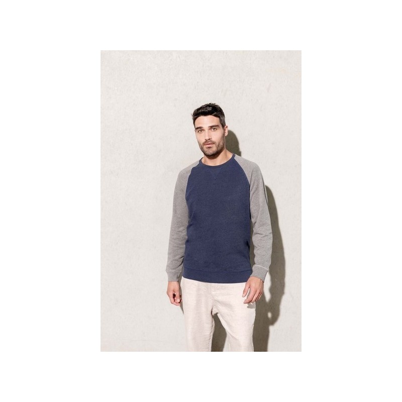Sweat-shirt bio bicolore