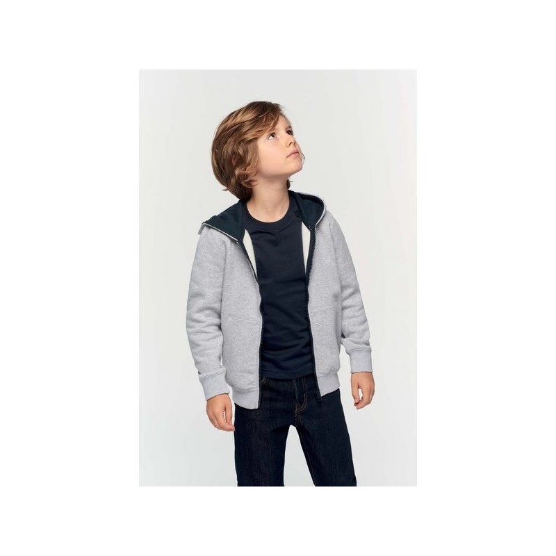 Sweat-shirt zippé capuche enfant - Kariban