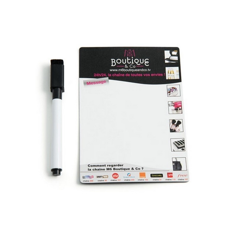 Ardoise magnétique avec feutre