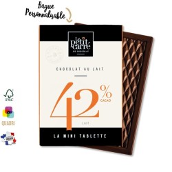 Mini tablette de chocolat premium
