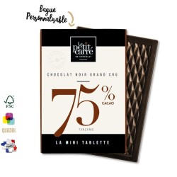 Mini tablette de chocolat premium