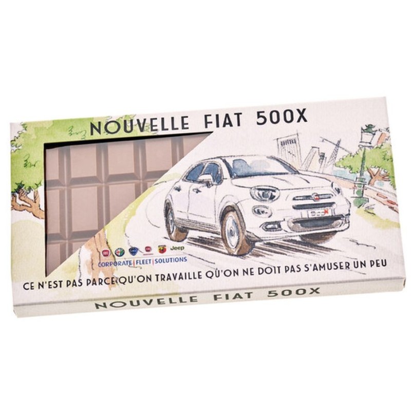 Tablette de chocolat au lait 100g en étui carton