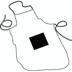 Tablier léger 100% coton 120 g/m2