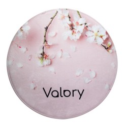 Tapis de bain rond quadri