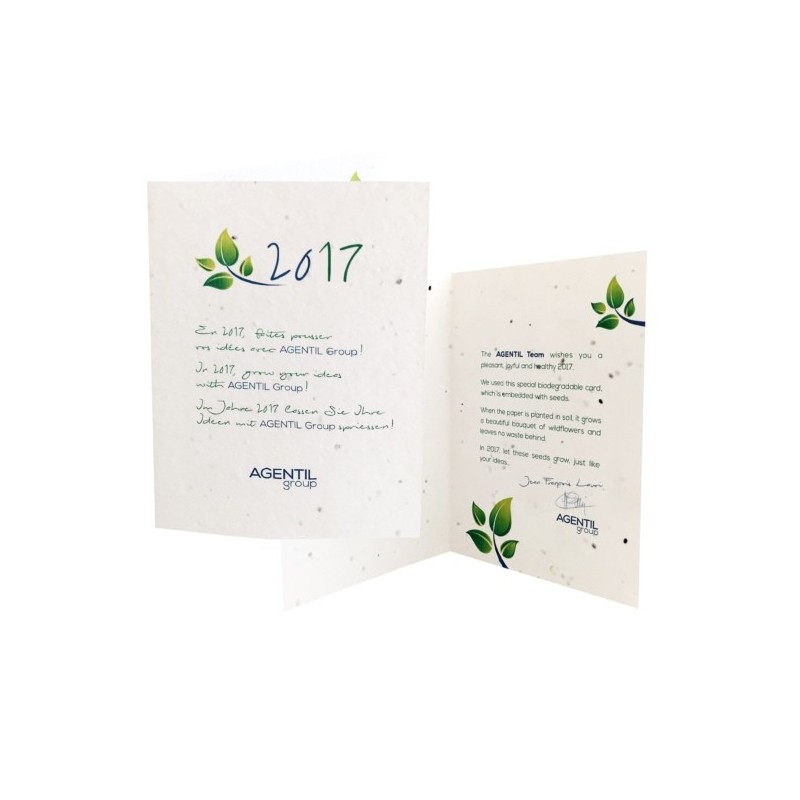Carte à planter biodégradable