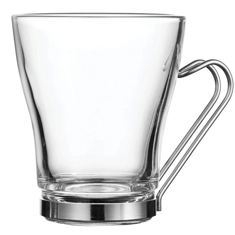 Tasse en verre 22 cl avec armature