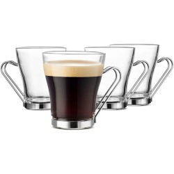 Tasse en verre 22 cl avec armature