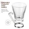 Tasse en verre 22 cl avec armature