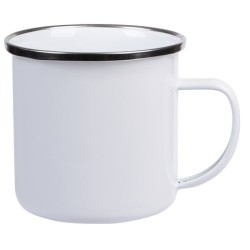 Tasse en acier inoxydable émaillée