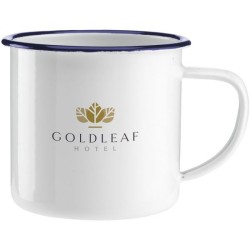 Mug émaillé rétro en métal 350 ml