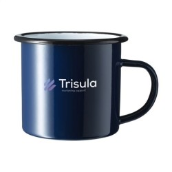 Mug émaillé rétro en métal 350 ml