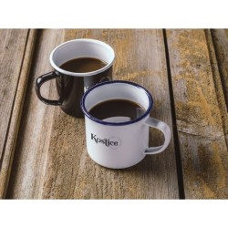 Mug émaillé rétro en métal 350 ml