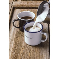 Mug émaillé rétro en métal 350 ml