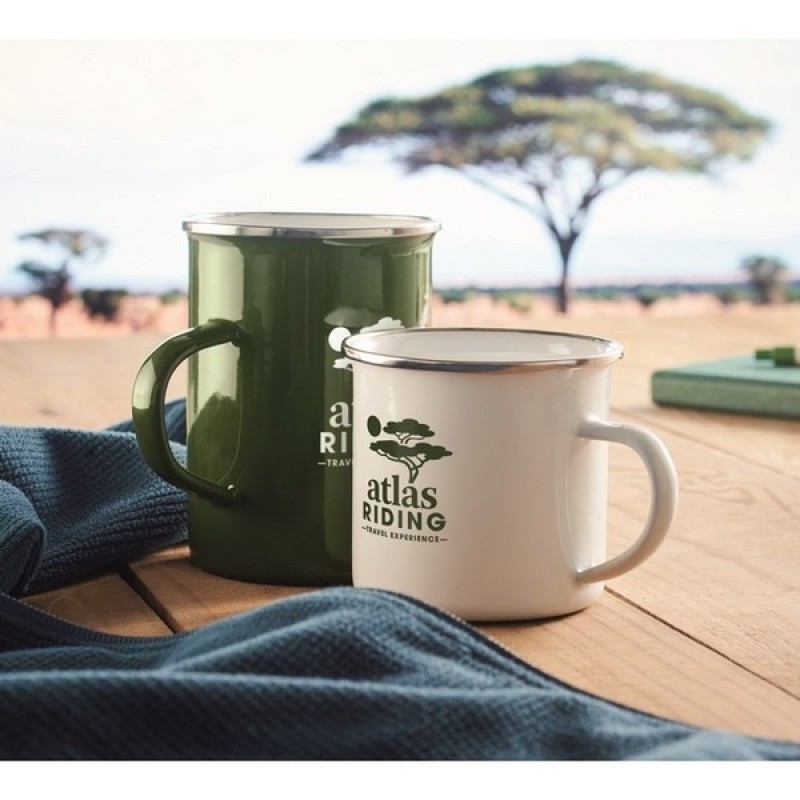 Grande Tasse en métal émaillé 550 ml