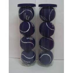 Balle de tennis en couleur