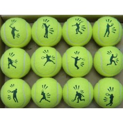 Balle de tennis en couleur