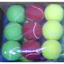 Balle de tennis en couleur