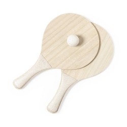 Raquette Plage en bois et canne de blé