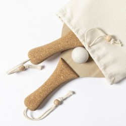 Raquettes de plage en bois