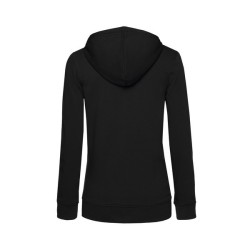 B&C Organic Zipped Hood /Women - Sweat capuche zippé organique femme - Blanc