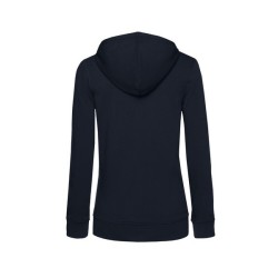 B&C Organic Zipped Hood /Women - Sweat capuche zippé organique femme - Blanc