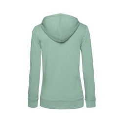 B&C Organic Zipped Hood /Women - Sweat capuche zippé organique femme - Blanc