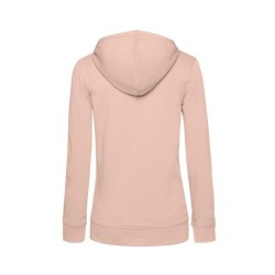 B&C Organic Zipped Hood /Women - Sweat capuche zippé organique femme - Blanc