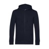 B&C Organic Zipped Hood - Sweat capuche zippé organique - Blanc