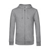 B&C Organic Zipped Hood - Sweat capuche zippé organique - Blanc