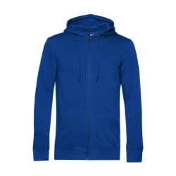 B&C Organic Zipped Hood - Sweat capuche zippé organique - Blanc