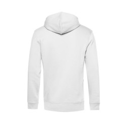 B&C Organic Zipped Hood - Sweat capuche zippé organique - Blanc