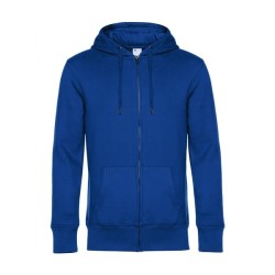 B&C King Zipped Hood - Sweat Capuche zippé KING - Blanc
